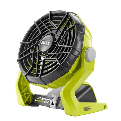 This product can be run as just a <b>fan</b>, or you can turn on the water function to allow the 2 brass nozzles to release mist for more powerful cooling. . Ryobi fan 18v